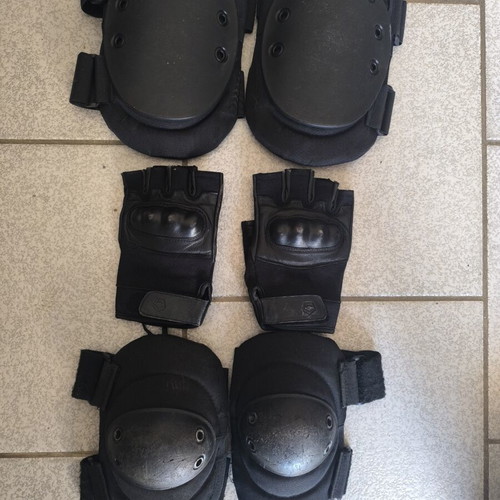 Pentagon gloves and set of knee and elbow pads Survivors like new