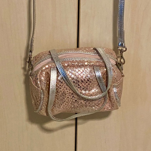 Crossbody bag Achilleas Accessories pink and silver new
