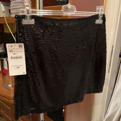 Zara mini skirt, black