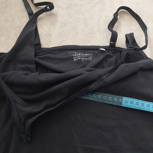 Prémaman maternity and nursing tank top size L like new black