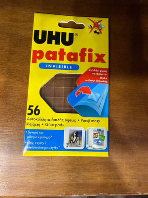 UHU patafix invisible double-sided adhesive new
