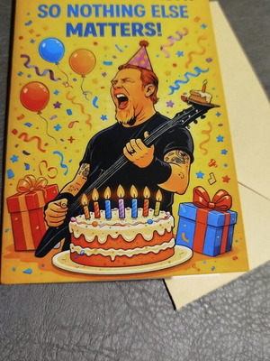 Metallica Birthday Card new with envelope