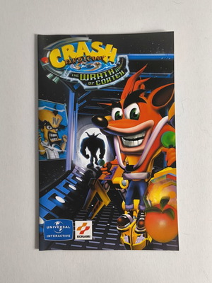 Crash Bandicoot The Wrath of Cortex PS2 ръководство употребявано английско издание