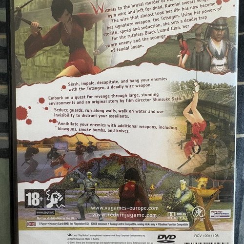 Red Ninja End Of Honour PlayStation 2 used