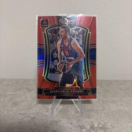 2025-26 Panini Select EuroLeague Red Prizm #142 Juan Carlos Navarro card