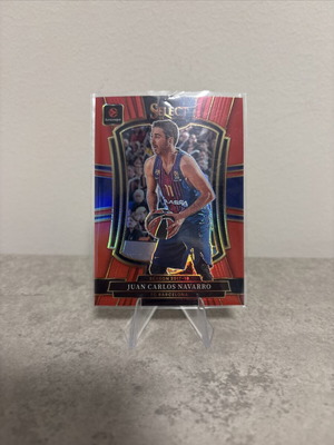2025-26 Panini Select EuroLeague Red Prizm #142 Juan Carlos Navarro card