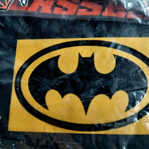 Batman vinyl cape new, 70s-80s carnival costume with mask