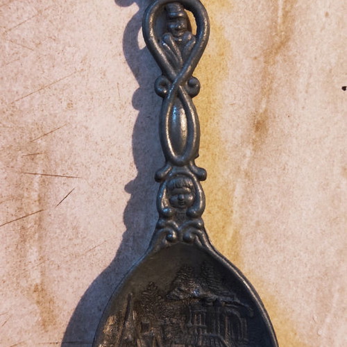 Vintage handmade spoon used, collectible