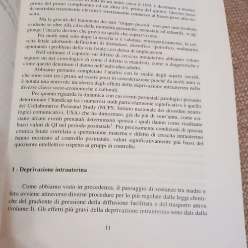 Il difetto di crescita intrauterino book used, Italian
