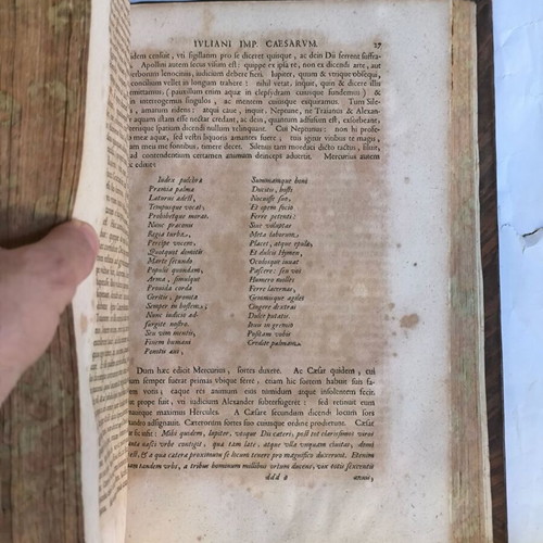 Ioulianou Autokratoros ta Sozomena book used, 1696 edition