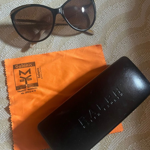 Ralph Lauren sunglasses used, authentic cream acetate