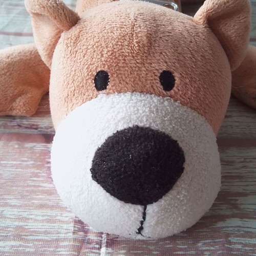 Plush dog pencil case BAMBIA used