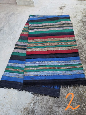 Authentic Bulgarian rugs used, set of 3 pieces