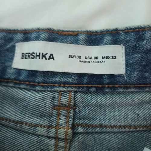 Bershka women's wide-leg blue jeans size 32