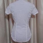 United Colors of Benetton women's shirt, white with soft pink stripes