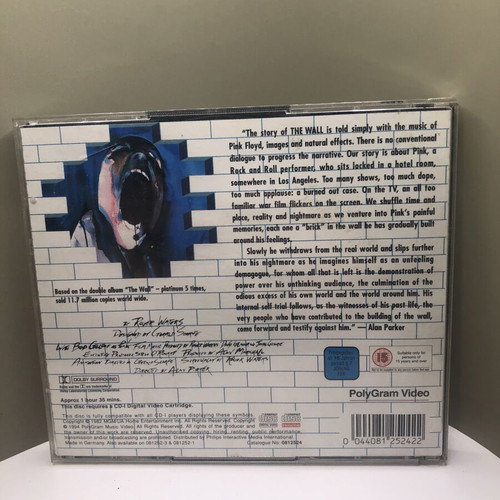 Pink Floyd The Wall Philips CD-I PolyGram digital video like new