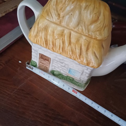 Vintage Cottage Ware Ceramic Teapot and Container set, new