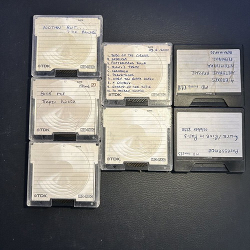 Minidisc Recordable Tdk & Sony used, pack of 7, untested