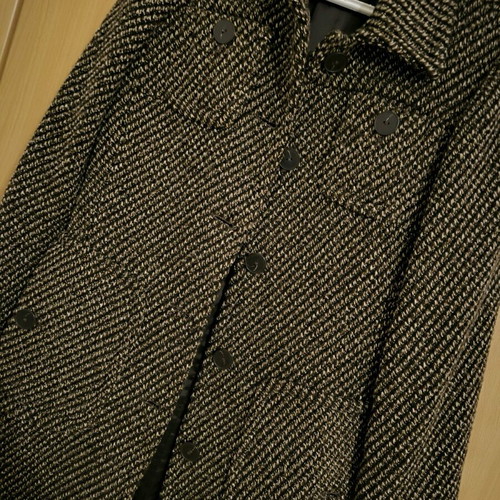 Sarah Lawrence coat like new, brown shades, size S