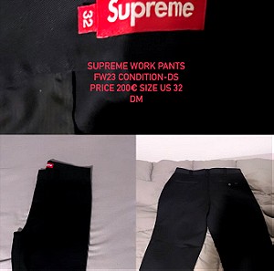 Supreme Pants FW2023 Size 32