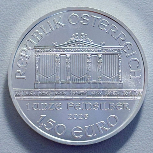 Vienna Philharmonic Silver Coins Set 2025-2026, like new, 2x1oz