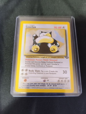 Snorlax 27/64 Vintage Pokemon Jungle Rare Card like new