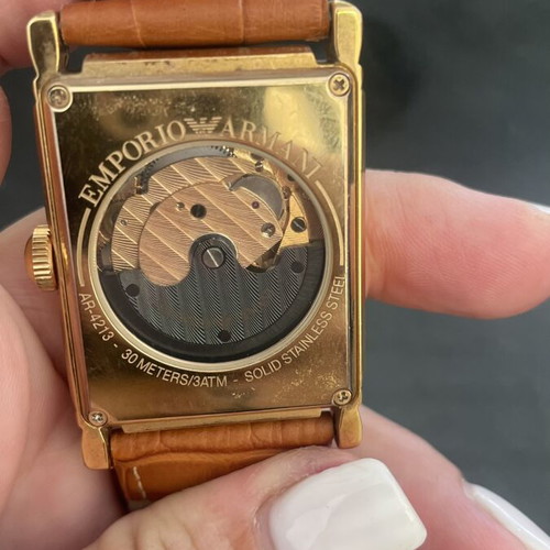 Emporio Armani Automatic Watch like new, gold tone