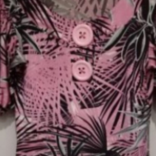 Short summer dress new, black and pink, size S