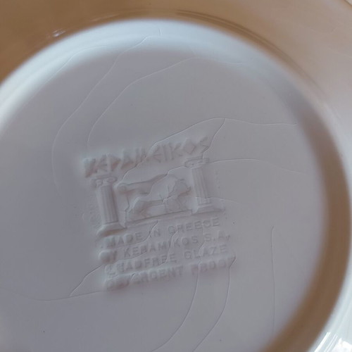 Kerameikos plates and salad bowl new, set of 6+1