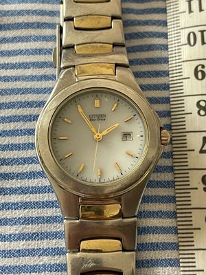 Citizen Eco-Drive wristwatch used, gold and silver