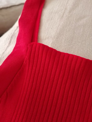 Knit top Zara like new, red, size S