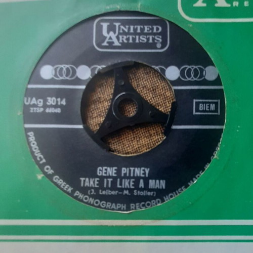 Gene Pitney Liberty Valance Take It Like A Man 7" Single used, pop