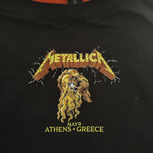Metallica T-Shirt Athens 2026 Dias Gildan Medium new, black