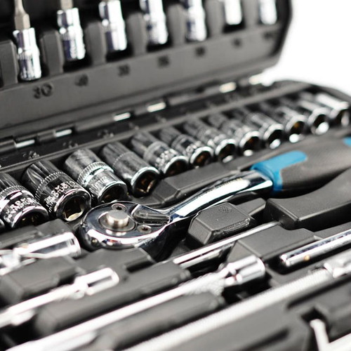 Bormann 46-Piece 1/4" Ratchet Set New in Plastic Case