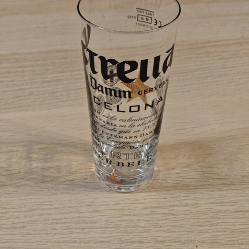 Estrella Damn Half Pint Beer Glass New