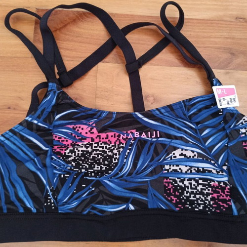 Nabaiji swim bikini Medium - Large new, black and blue