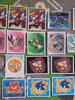 Panini Sonic stickers pack of 18, like new