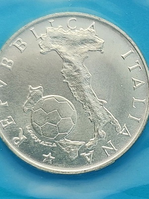 Νόμισμα Ιταλία 1982 500 lire ασημένιο Campionato Modiale di Calcio 1986 καινούργιο με θήκη και πιστοποιητικό