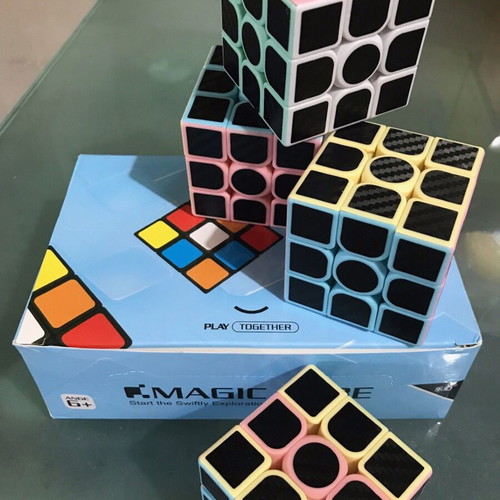 Magic Cube 3x3 Pastel set of 4 speed cubes new