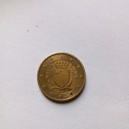 10 euro cents coin 2008 F Malta used