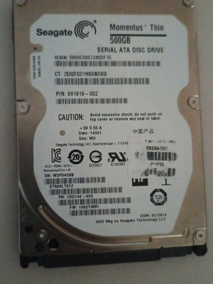 HDD 500GB like new hard drive