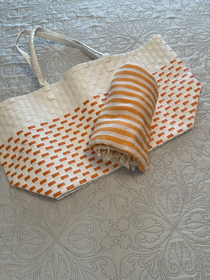 Avene bag with 100% cotton beach towel Turkish-T