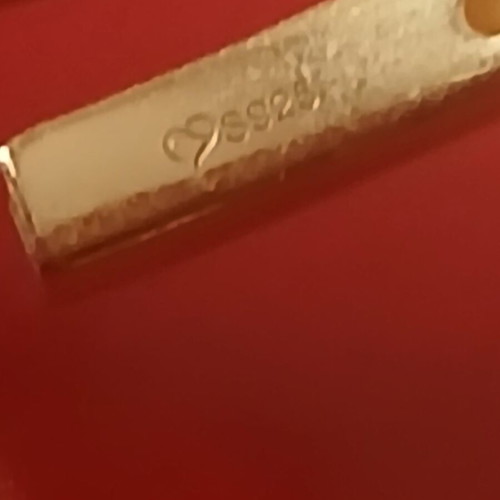 Bracelet silver plated 925 with zirconia, 6 cm opening, like new