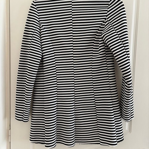 Blazer jacket with stripes like new, size M, black and white