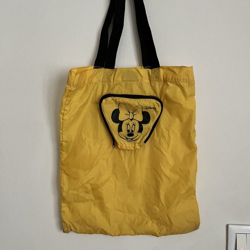 Multipurpose shoulder bag like new, black and yellow, 34x40cm