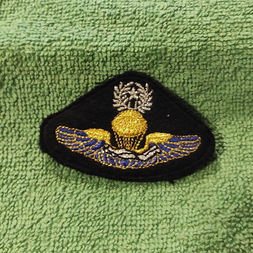 Parachutist Freefall Embroidered Badge for Officer Dress Uniform new