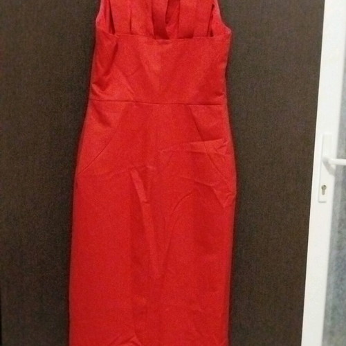 Axel red dress like new, size 40 with zipper