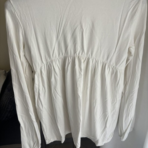 Benetton white basic blouse size S like new
