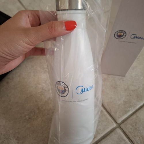 Manchester City x Midea thermos new, white