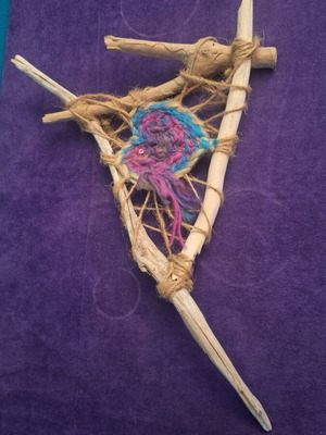 Decorative woven heart with driftwood new